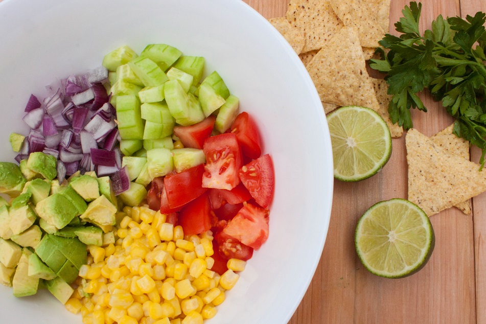 Mexican Salad with Tortilla Chips